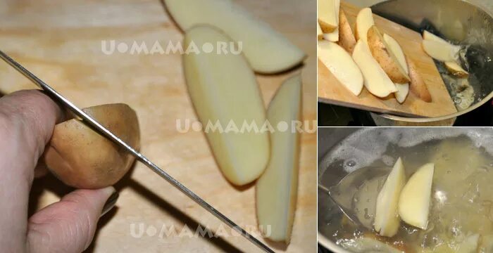 Как нарезать картошку дольками для запекания. Как нарезать картошку дольками для запекания