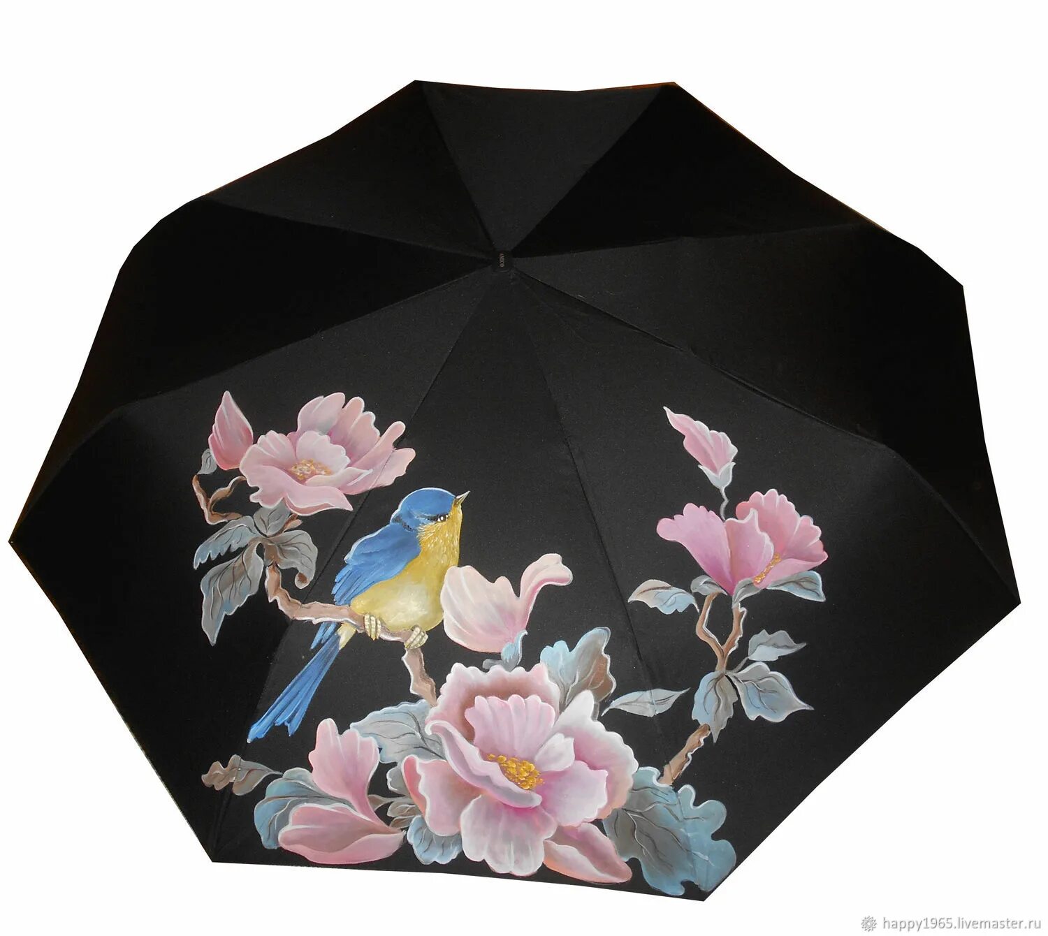 Мастер зонтиков. Зонт расписной. Зонт в японском стиле. Зонт "цветы".