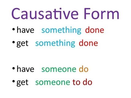 Causative sentences examples