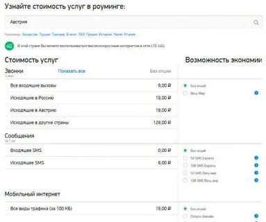 Сколько стоят звонки за границу