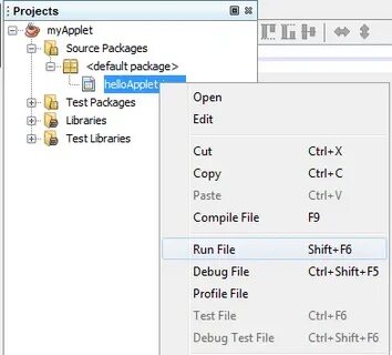 Open run file