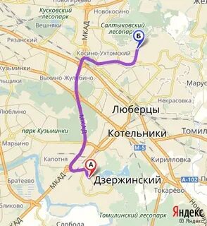 Дзержинский показать на карте