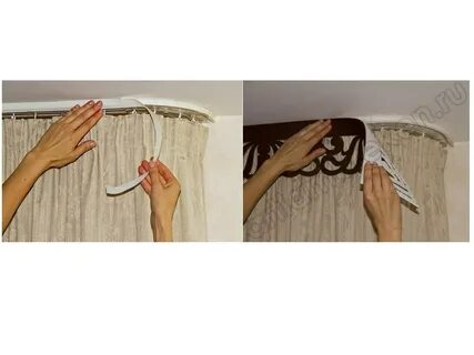 Как вешать ламбрекены