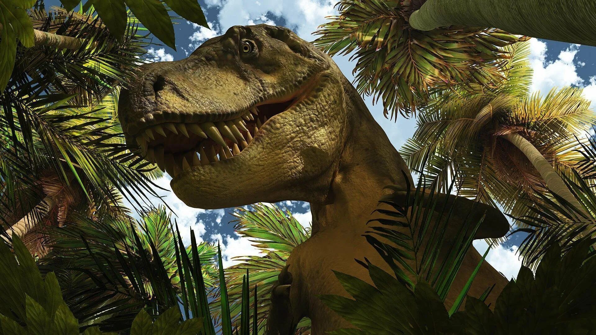 Заставка динозавры. Тираннозавр рекс в джунглях. Красивые динозавры. Динозавр 3д. Обои с динозаврами.