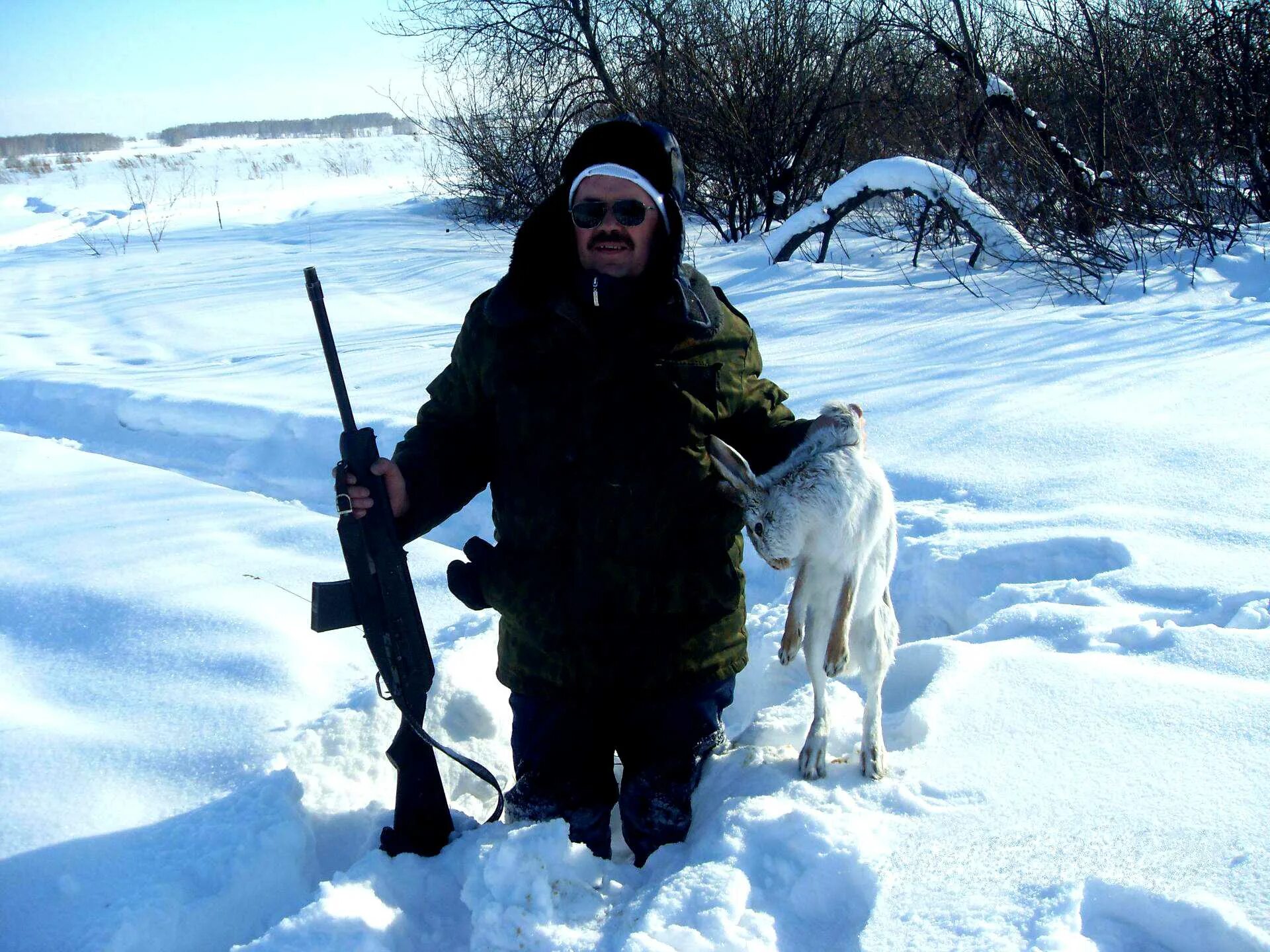 Погода в сайге. Охота на косулю с Сайгой 410.