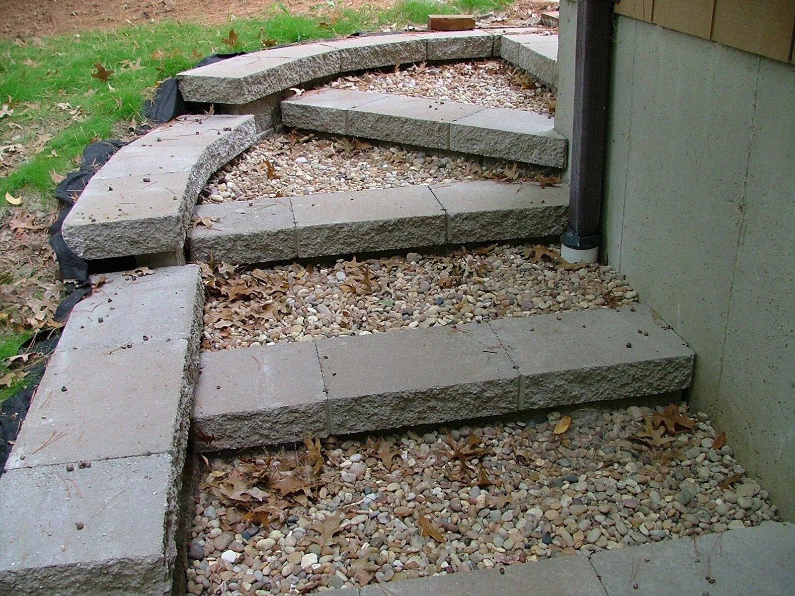 Block steps. Steps block.