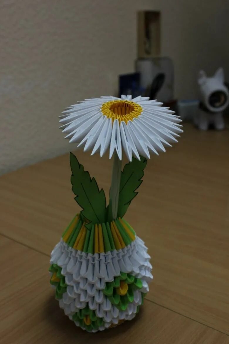 Оригами ромашка