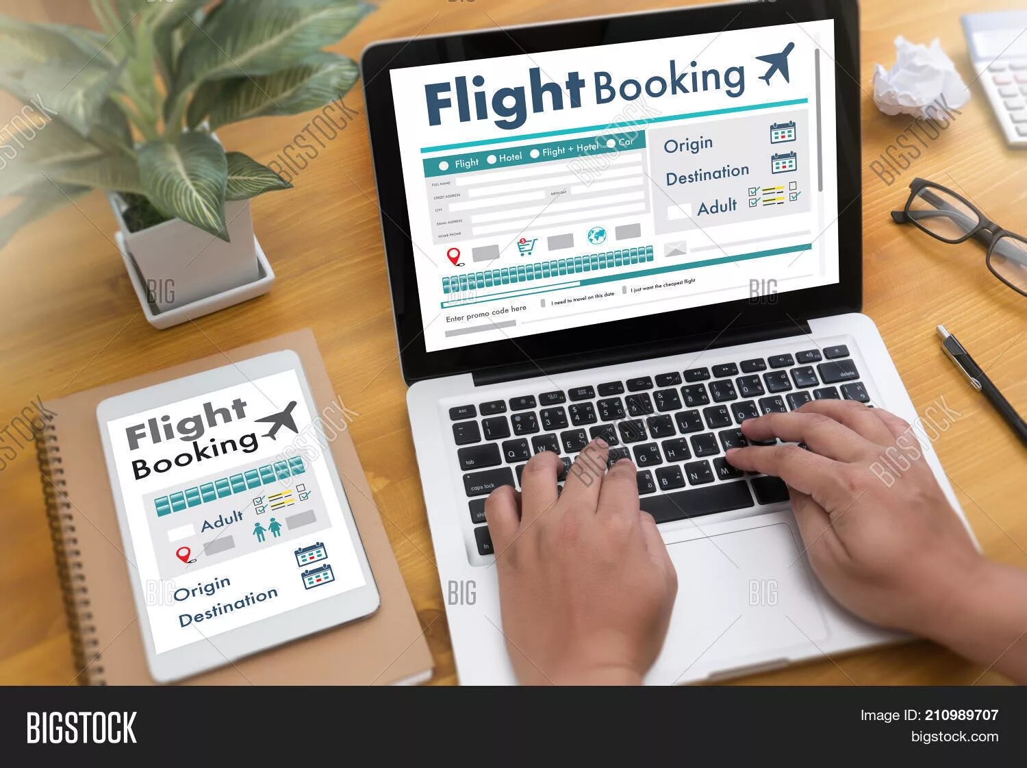 Book flight ticket