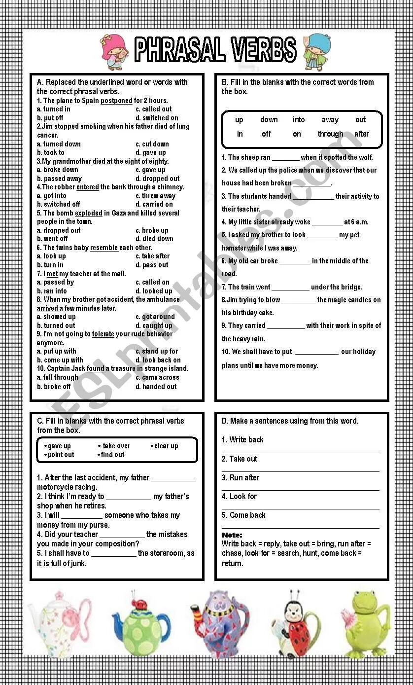 Fill in off away back up. Give take разница. Bring Phrasal verbs Worksheets. Phrasal verb to give exercises 6 класс. Bring take разница.