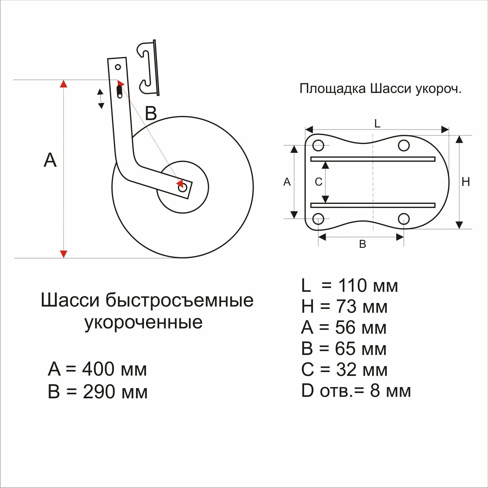 Транцевое колесо размеры