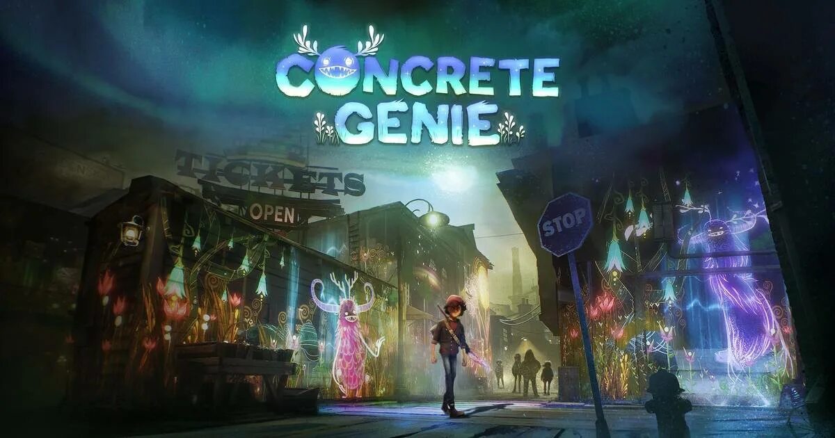 Concrete genie. Игра Concrete Genie. Concrete Genie ps4. Concrete Genie: Digital Deluxe Edition. Concrete Genie PLAYSTATION 4.