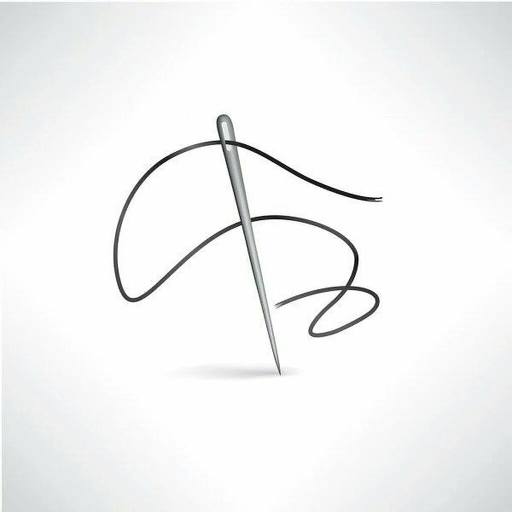 Иголка с ниткой. Значок иголка с ниткой. Игла с ниткой. Логотип игла с ниткой.