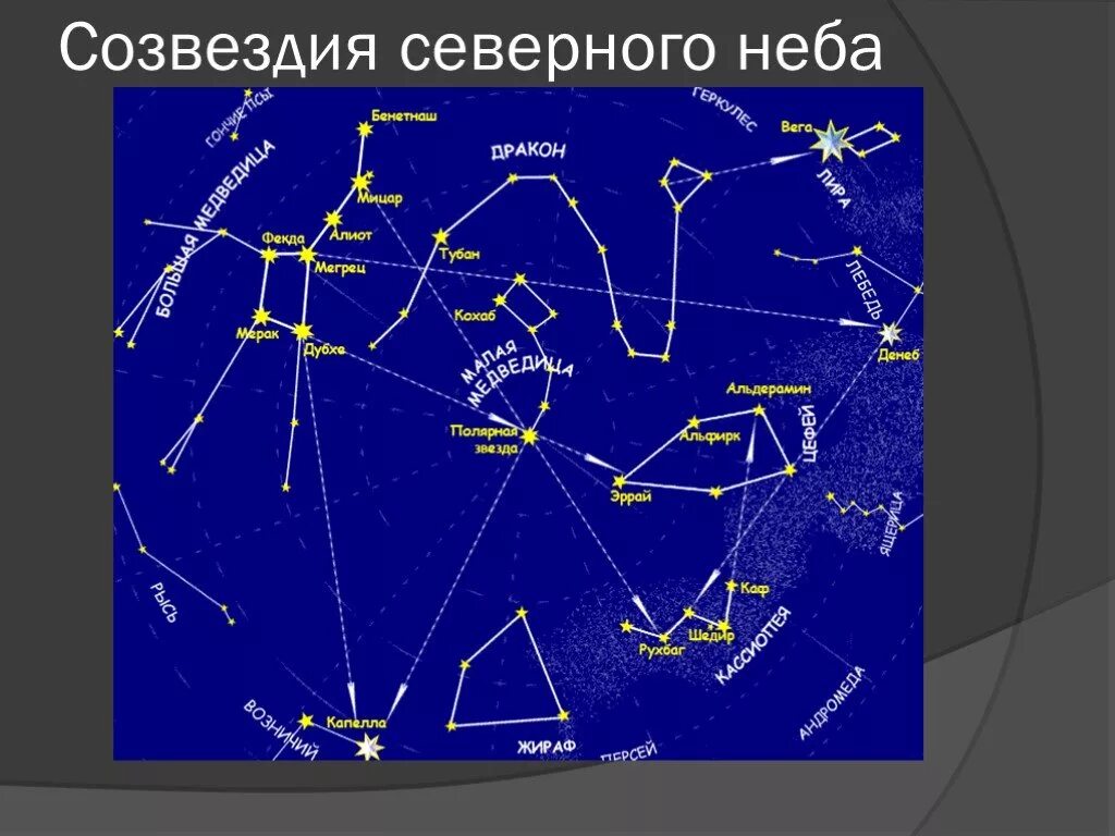 Как называется северное созвездие