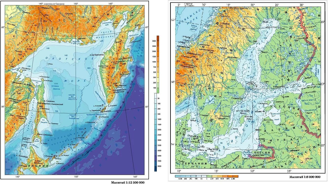 В какой океан впадает камчатка. Охотское море географическая карта. Камчатка Охотское море карта. Карта Охотского моря Западное побережье Камчатки.