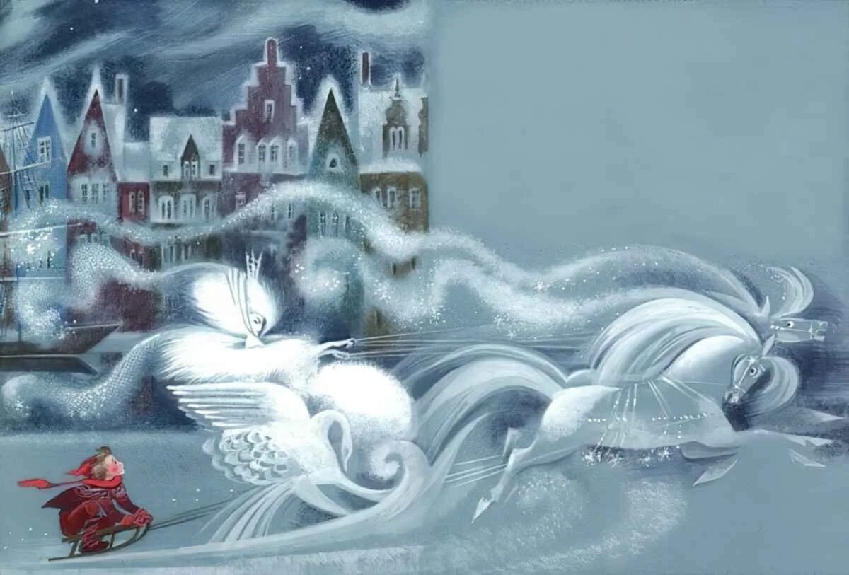 Где живет снежная королева из сказки. Снежная Королева сказка Андерсена.