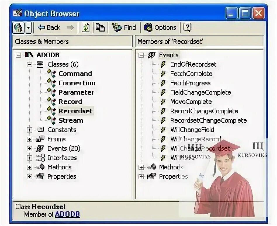 1с adodb. Объект recordset не является обновляемым access что делать. adodb.stream library reference.