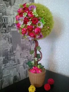 Топиарий из искусственной