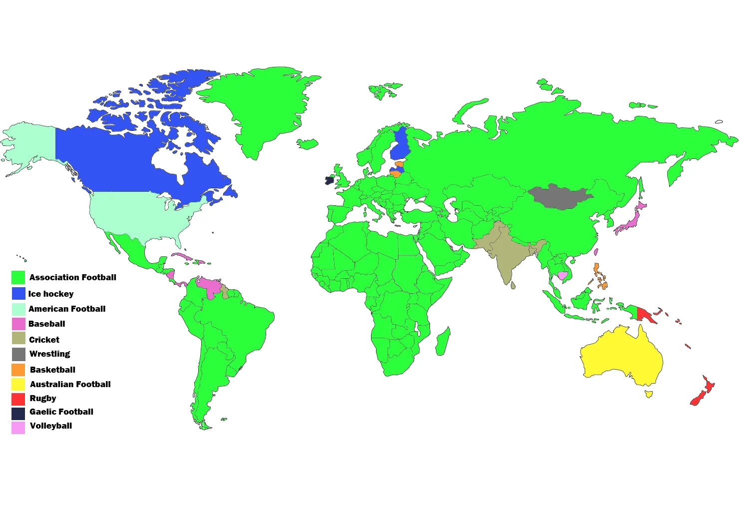 In many countries around the. Карта самых популярных видов спорта. Самые популярные виды спорта по странам. Ьщые зщзгдфк ызщкеы шт еру цщкдв.