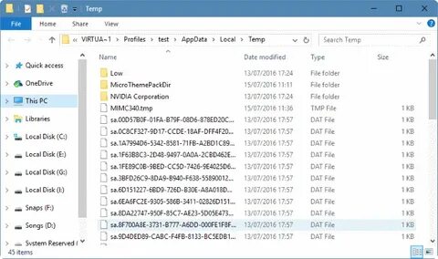 Temp file path