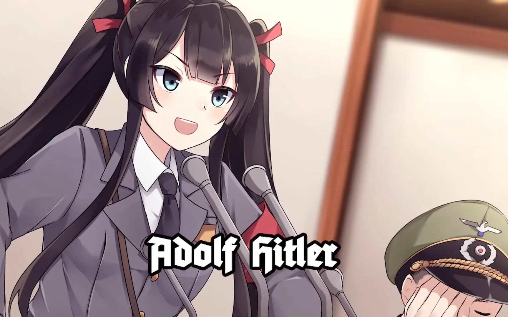 Хай вайфу. Гитлер вайфу. Адольф Гитлер аниме. Mein waifu is the Fuhrer игра. Адольф Гитлер тян.