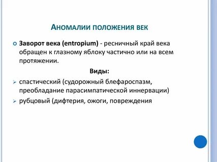 Аномалии положения органа