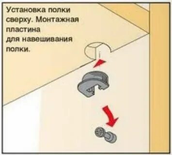 Как снять полки в шкафу