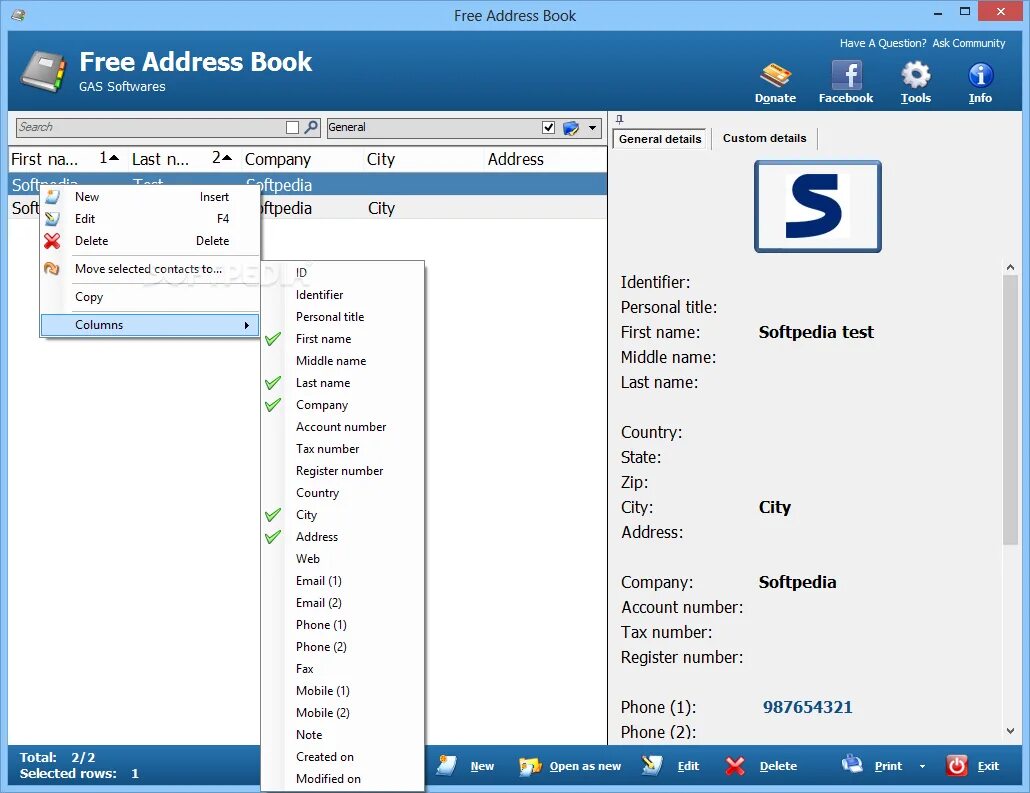 The address book. Ease address. Address it. Addressbook