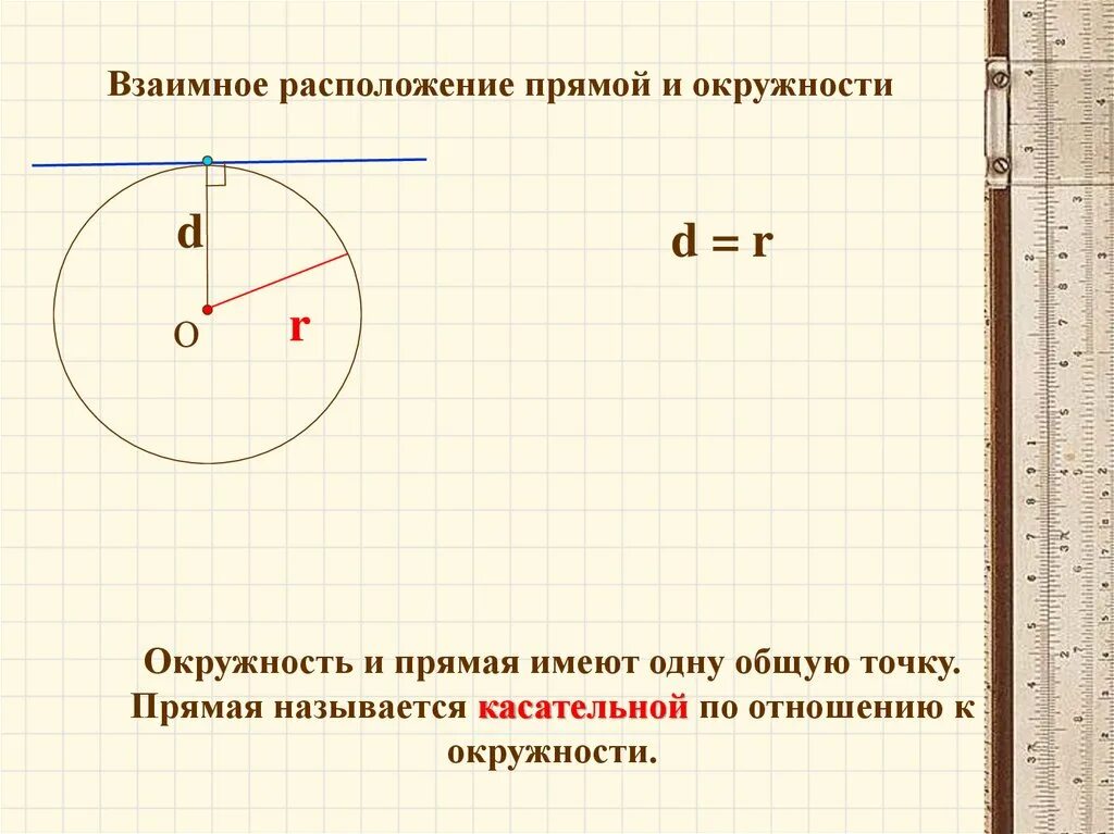 Тест расположение прямой и окружности. Расположение прямой и окружности. Взаимное расположение прямой и окружности. Геометрия взаимное расположение прямой и окружности. Взаимное расположение прямой и касательной окружности.