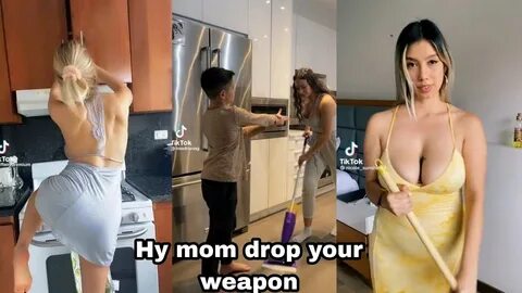 Tik Tok challenges, Hy mom drop your weapon Tik Tok challenges, Tik Tok .....