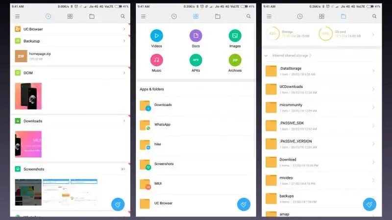 Redmi создать папку