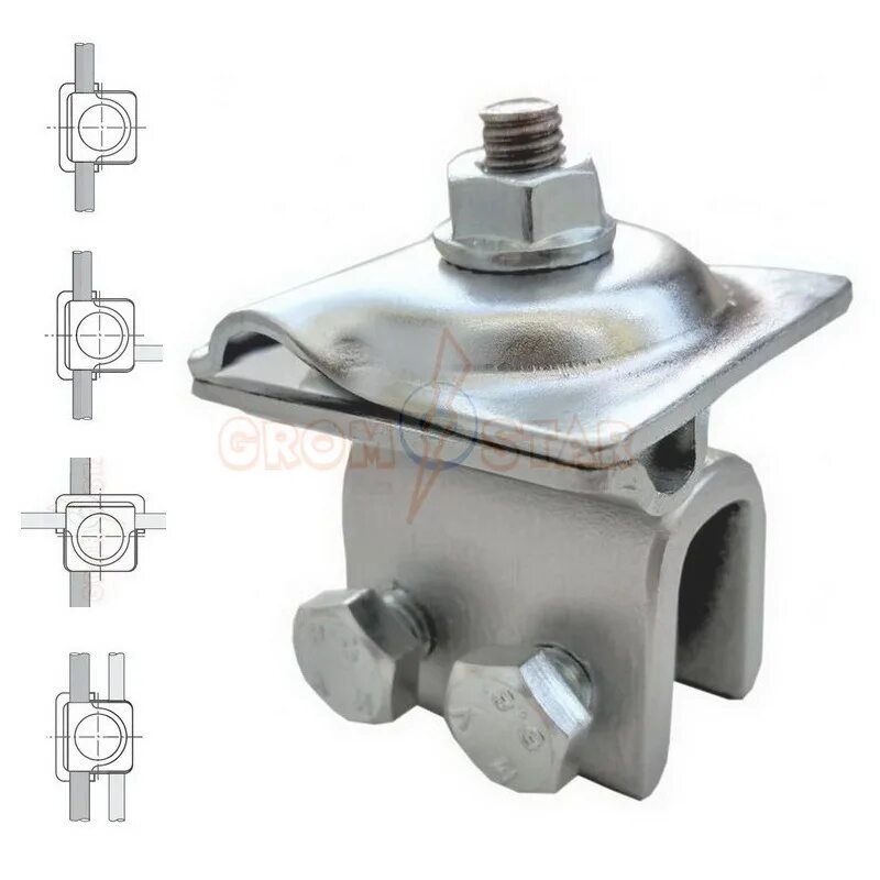 держатель проводника фальцевый дпф-45гц. держатель для молниеприемника дпк-100гц. зажим соединительный круглого проводника 8-10 мм оцинк 91071 ezetek. зажим к1 гц. зажим крестообразный к1-гц elmast уп.