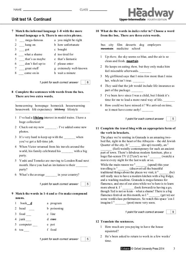 New Headway pre-Intermediate Unit Test 5a ответы. Headway 4th Edition Upper Intermediate answer Key. New Headway pre Intermediate stop and check 1 Unit 5-8 ответы. Pre-Intermediate Test 1 ответы. Unit 2 think