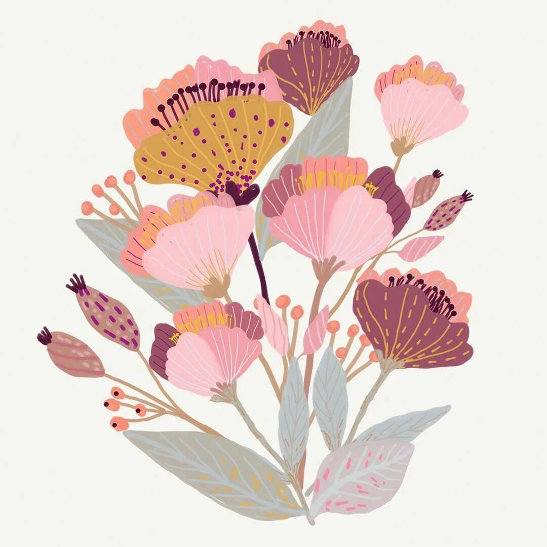 Flat flower. Цветы в иллюстраторе. растения в иллюстраторе. цветы flat. цветочек в иллюстраторе.
