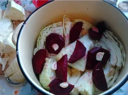 Капуста по грузински без свеклы