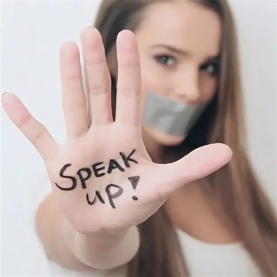 Печать speak up. Speak up.