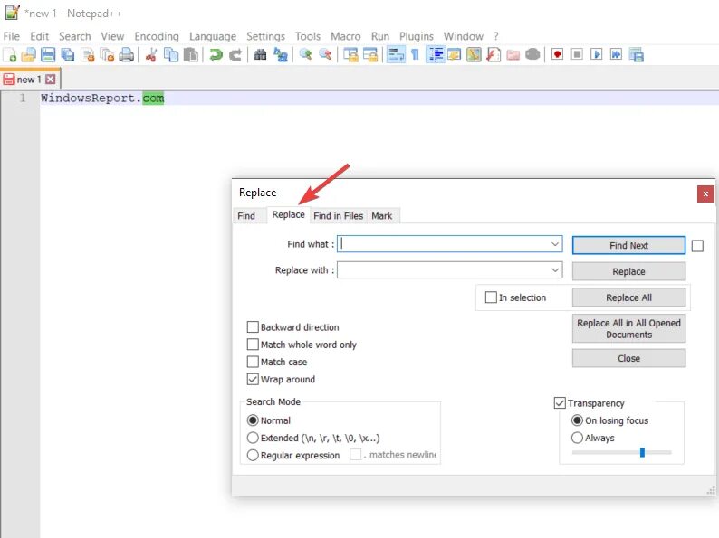 Notepad заменить на перенос строки. Notepad заменить на перенос строки