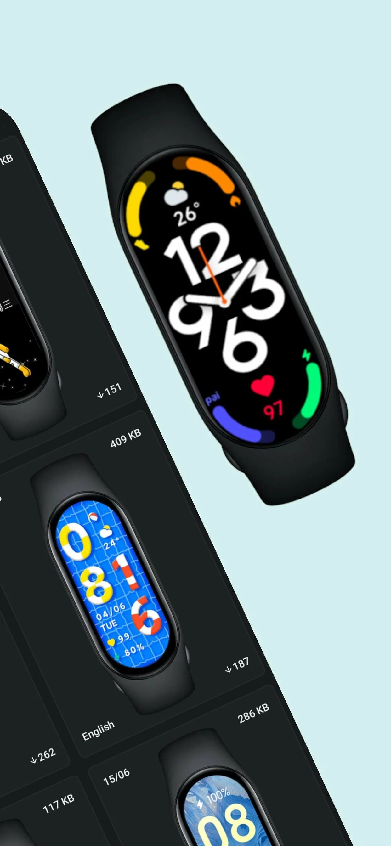 Циферблаты для mi band 9. Smart band 7 циферблаты. mi band 7 циферблаты. xiaomi mi smart band 7 циферблаты. xiaomi smart band 7 pro циферблаты.