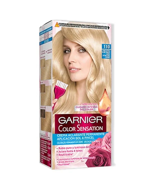 Гарньер колор сенсейшен 110. Блонд 110 Garnier Color. Garnier краска для волос 110. Гарньер оттенки блонд.