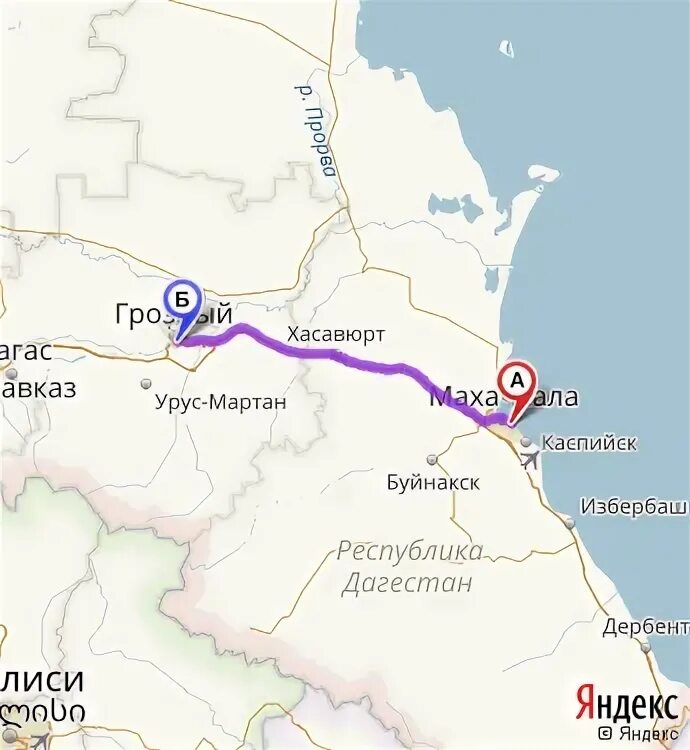 Сколько километров до хасавюрта