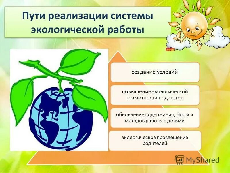 Создание условий для экологического образования граждан. Экологическое воспитание школьников. Структура непрерывного экологического образования. Модели экологического образования школьников. Условия для создания экологического воспитания.