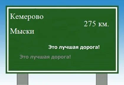 Кузбасс кемерово расстояние