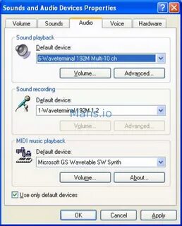Windows audio device