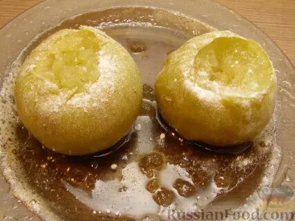 Яблоки в микроволновке без сахара