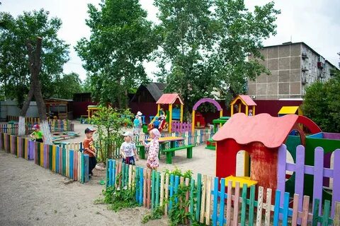 Территория детских садов фото
