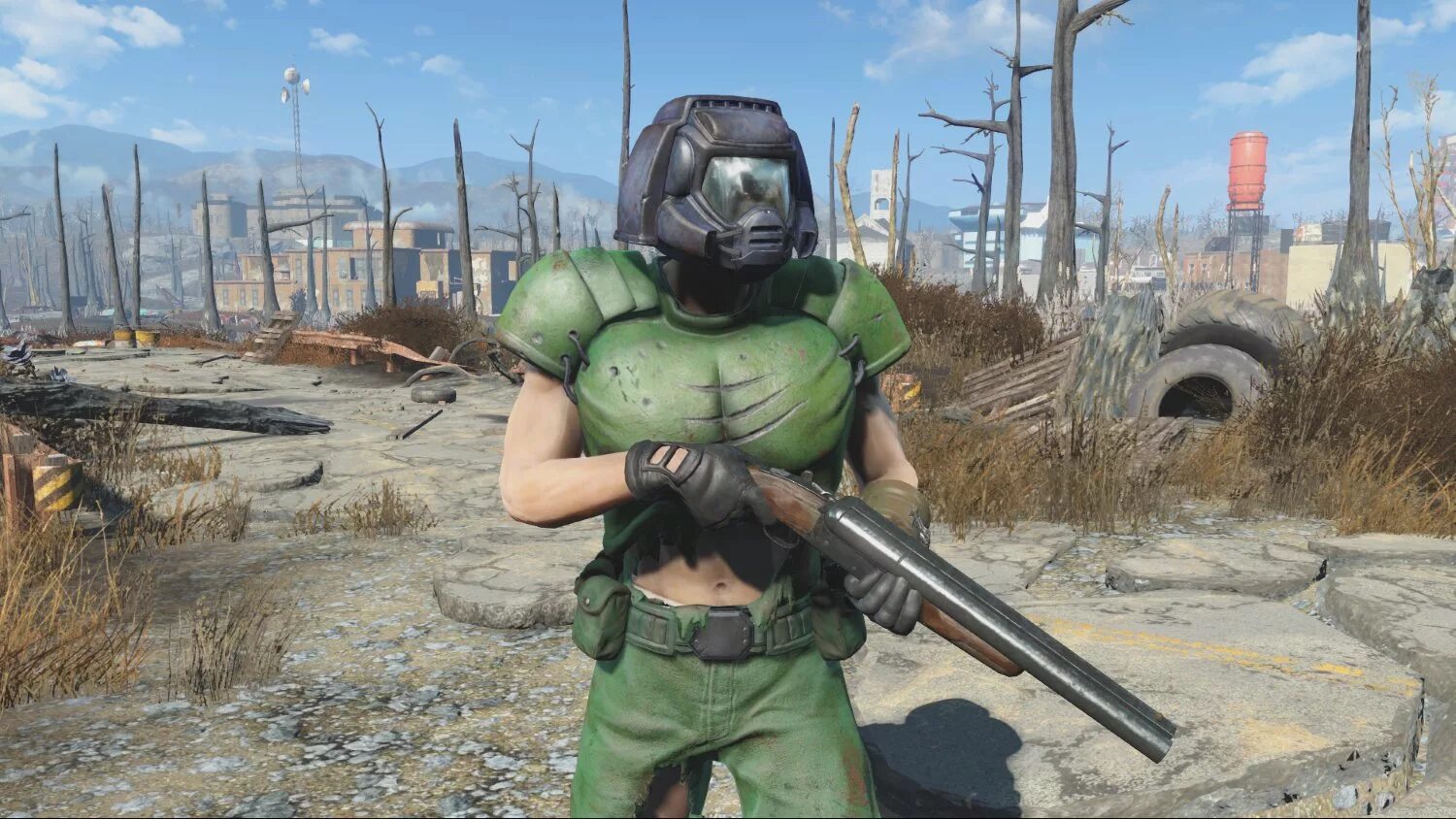 Какой год в фоллаут 4. Doomguy Armor Fallout 4. Fallout 4 Doom Classic Marine Armor. Fallout 4 броня Doom. Fallout 1-4.