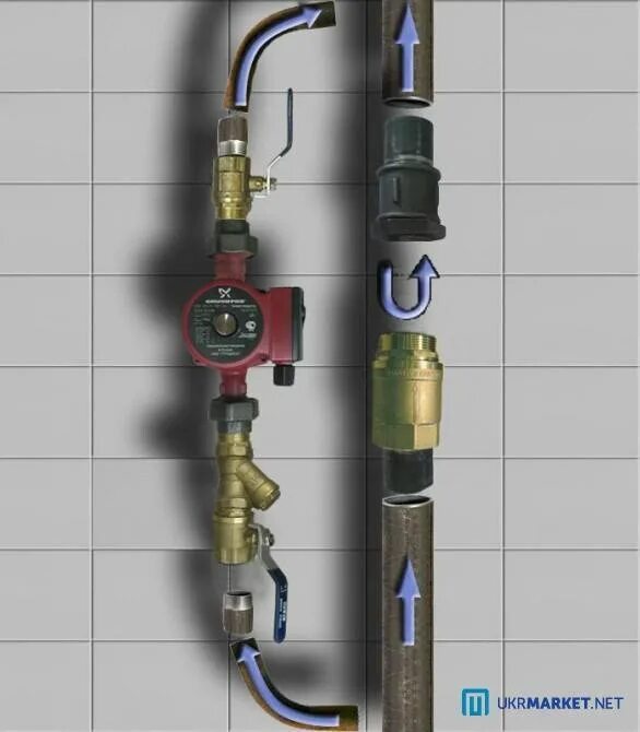 Обратный клапан для байпаса системы отопления. Байпас с обратным клапаном для твердотопливного котла. Перепускной байпасный клапан отопления. Где ставится обратный клапан в системе отопления. Дом ставит клапан