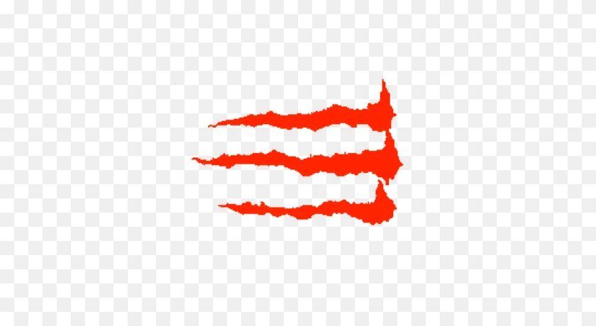 Red scratch. Claw scratch png.