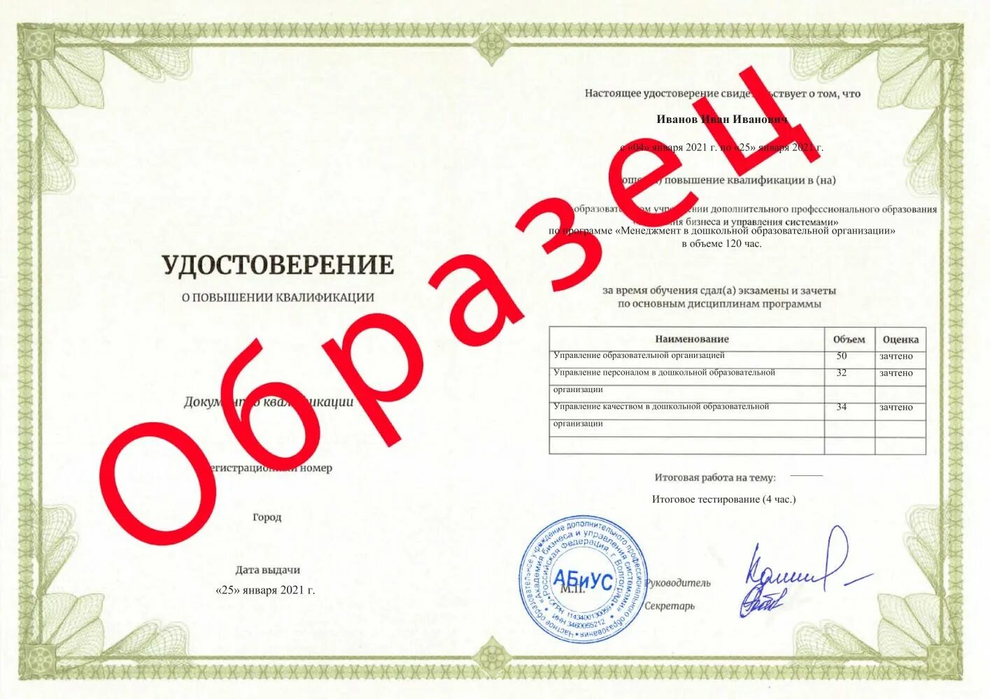 Курсы повышения по фоп