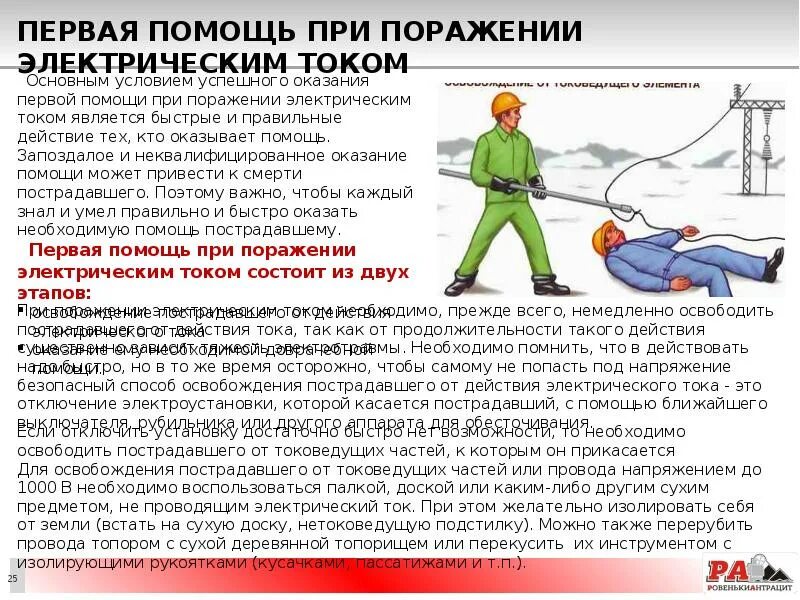 Попадание под напряжение