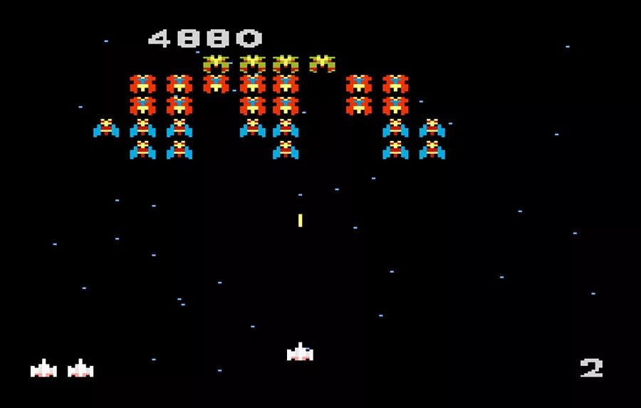 Ретро игры денди. Галага игра 1982. Galaga Денди. Galaga игра Денди. Galaga Atari 7800.